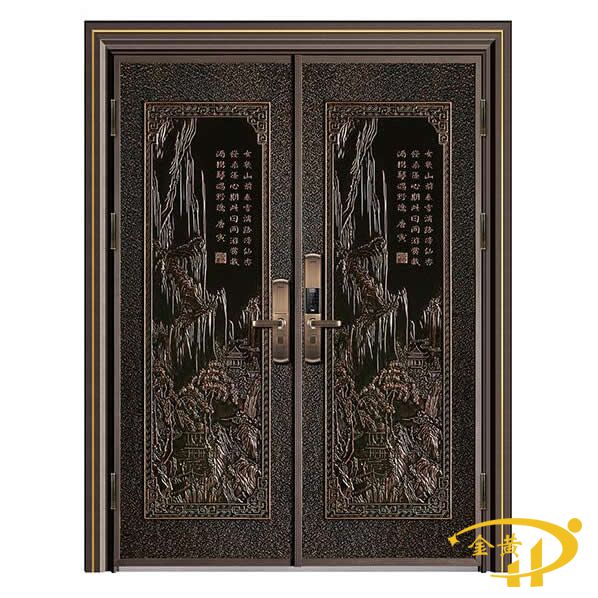 中式鑄鋁別墅大門(mén)