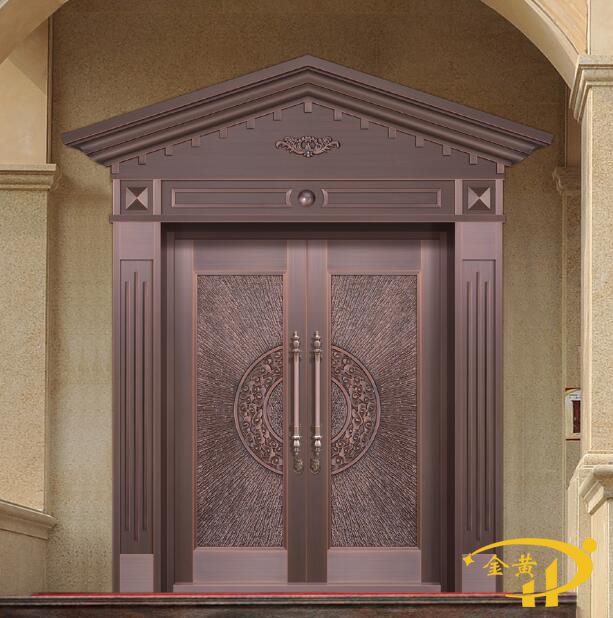 三角門(mén)頭純銅門(mén)