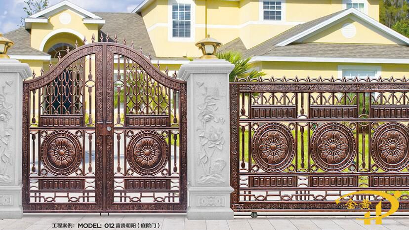 實(shí)心鑄鋁庭院門(mén)