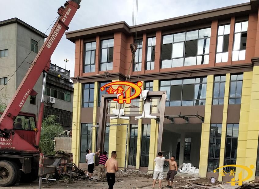 銅門安裝過程圖