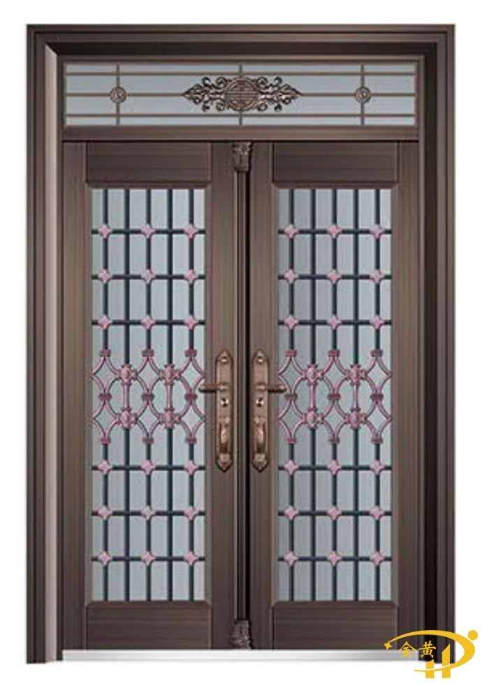 鋅合金玻璃拼接門