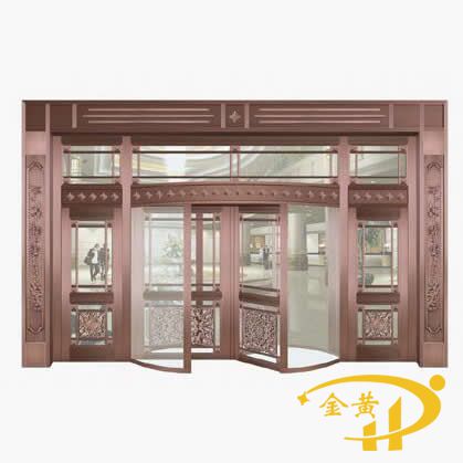 玻璃三翼旋轉(zhuǎn)銅門