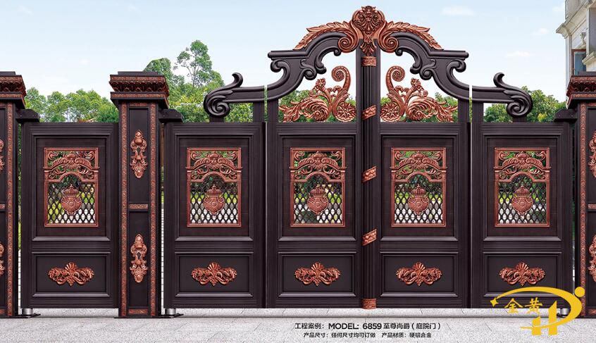 豪華鋁庭院門